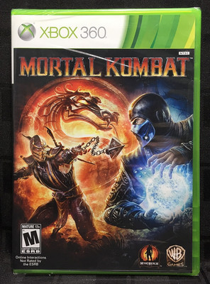 NEW sealed MORTAL KOMBAT Xbox 360 Netherrealm SCORPION Sub-Zero SHAO KAHN Raiden