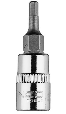 NEO TOOLS Nuss Steckschlüsseleinsatz Stecknuss SWH5 Chrom-Vanadium-Stahl, 10-312