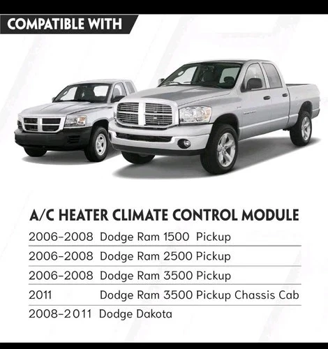 Módulo de control de clima aire acondicionado 55056569A para Dodge RAM 1500/2500 2006-2008 Foto 3 de 4