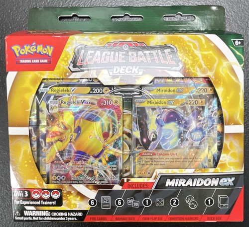 Pokemon TCG Miraidon ex League Battle Deck Factory Sealed Box BNB680