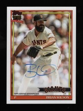 2026 Topps - 75 Years of Topps Series 1 - Brian Wilson - #91A-BWI On Card Auto