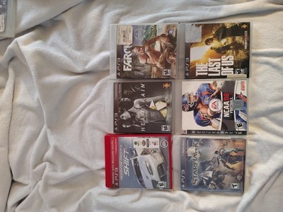 6 PS3 Games, NCAA Football 08, Heavy Rain, Need For Speed Shift, Farcry 3