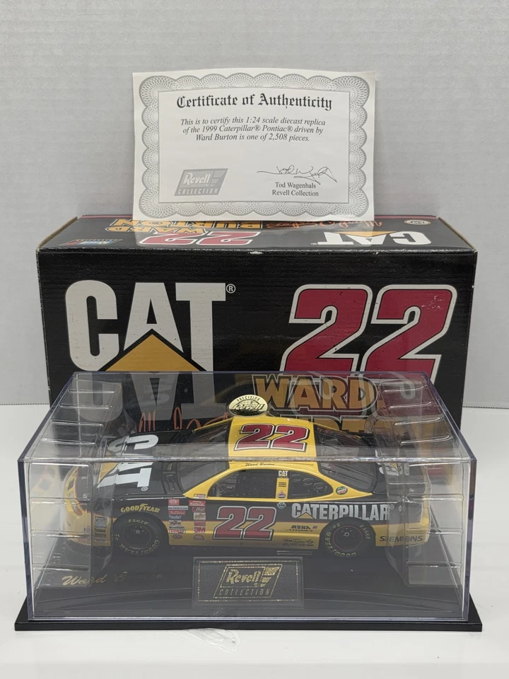 1:24 REVELL 系列 1999 年 #22 CATERPILLAR PONTIAC GRAND PRIX WARD BURTON 全新带盒 — 第 2/4 张图片
