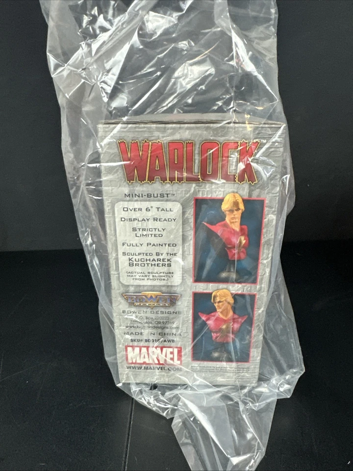 Nuevo Mini Busto Bowen Marvel Warlock 748/1000 Edición Limitada Foto 2 de 4