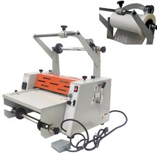 110V14in Hot and Cold Laminating with Steel Rollers for Single/Double Sided