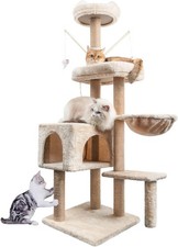 Albero tiragraffi per gatti HOMIDEC 145cm , colore beige