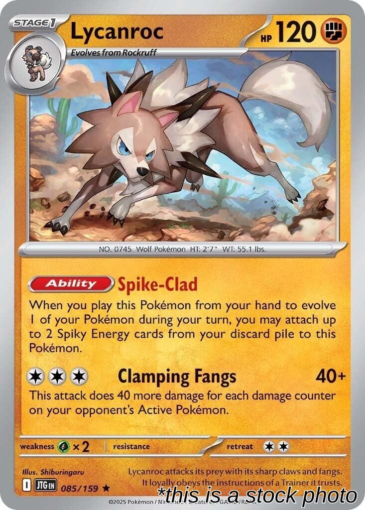 Lycanroc Holofoil 085/159 NM Shiburingaru Pokemon EN H3-1