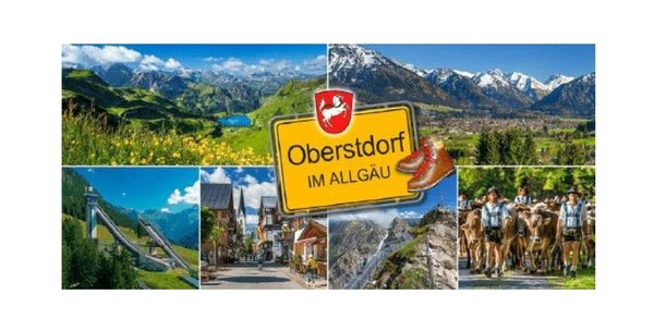 Oberstdorf Magnet 12 Cm Foto Souvenir AllgäU 11 Er Bild Skisprungschanze KüHe-image