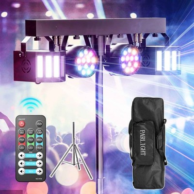 Par Bühnenlicht DJ Party Licht mit Stand RGBW Stativ Disco Club Tragbare Tasche