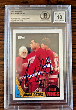 GRADED Adam Oates 1987 Topps #123 Rookie Card BECKETT 10 MINT Red Wings HOF AUTO