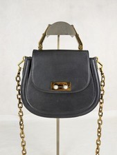 CHARLES & KEITH Horse Shoe Top Handle Bag Black Shoulder Bag
