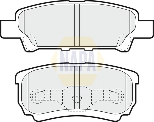 Brake Pads Set fits DODGE AVENGER Rear 2.0 2.4 2.0D 07 to 14 NAPA 05191271AB New - Изображение 2 из 4
