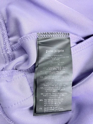 Palm Angels Classic Track Jacket Purple Lilac White Stripe Size L Made in Italy image 6