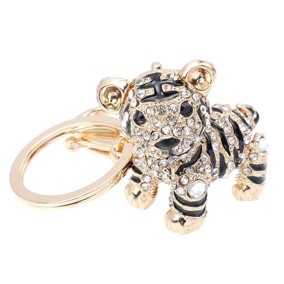 Rhinestone Key Holder Tiger Chain Handbag Pendant Cute Keychains | eBay