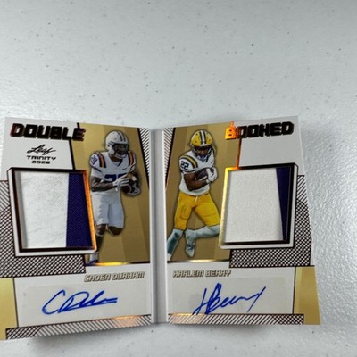 2026 Leaf Trinity Double Booked Caden Durham/ Harlem Berry Patch Auto RC 7/35