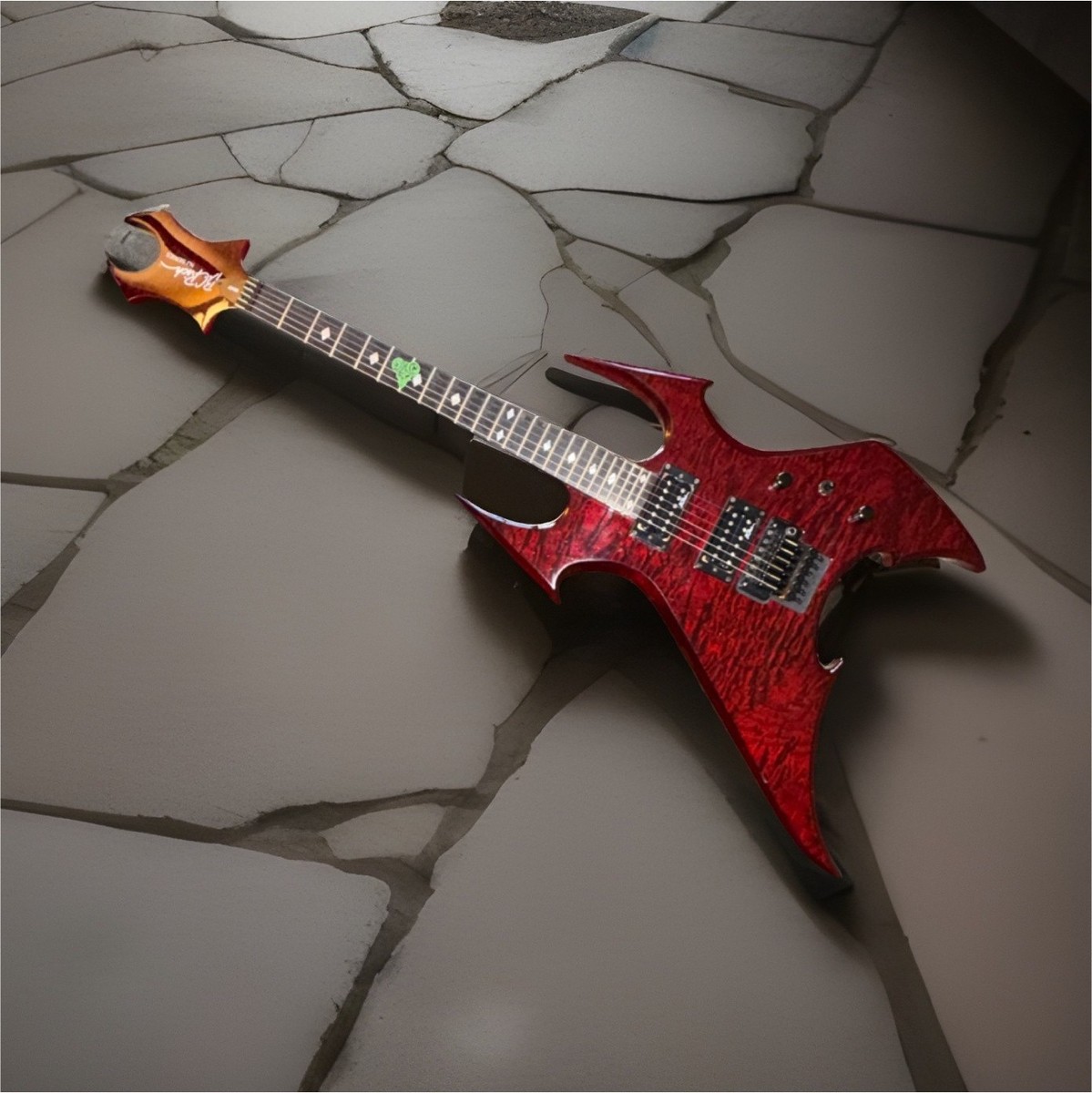 B.C. Rich NJ Series Beast Electric Guitar Red Floyd Rose w/ Case