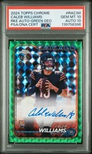 2024 TOPPS CHROME ROOKIE AUTOS VARIATIONS CALEB WILLIAMS 34/99 PSA 10 AUTO 10