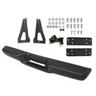 For Dodge Dakota 1997-2004 2002 Steel Rear Step Bumper Assembly Black W/ Bracket