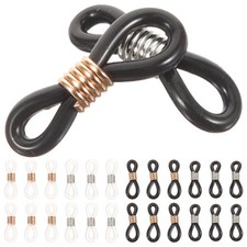 100 Pcs Silicone Eyeglass Chain Ends Eyeglasses Clip Anti- Spectacle