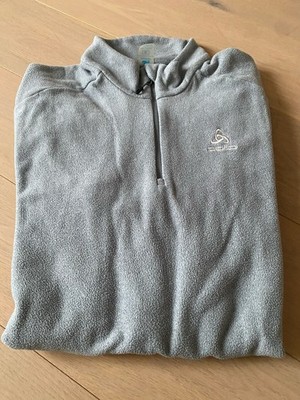 ODLO Skipullover Skishirt Shirt Fleece grau Herren XL  54 - Topzustand
