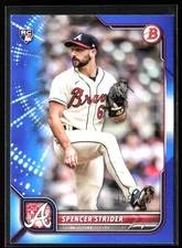 Spencer Strider 2022 Bowman Blue RC /150 #41 Atlanta Braves