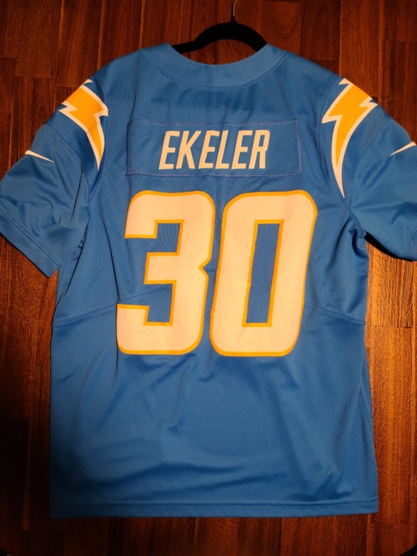 Austin Ekeler #30 Powder Blue Nike Vapor Limited Jersey (L)