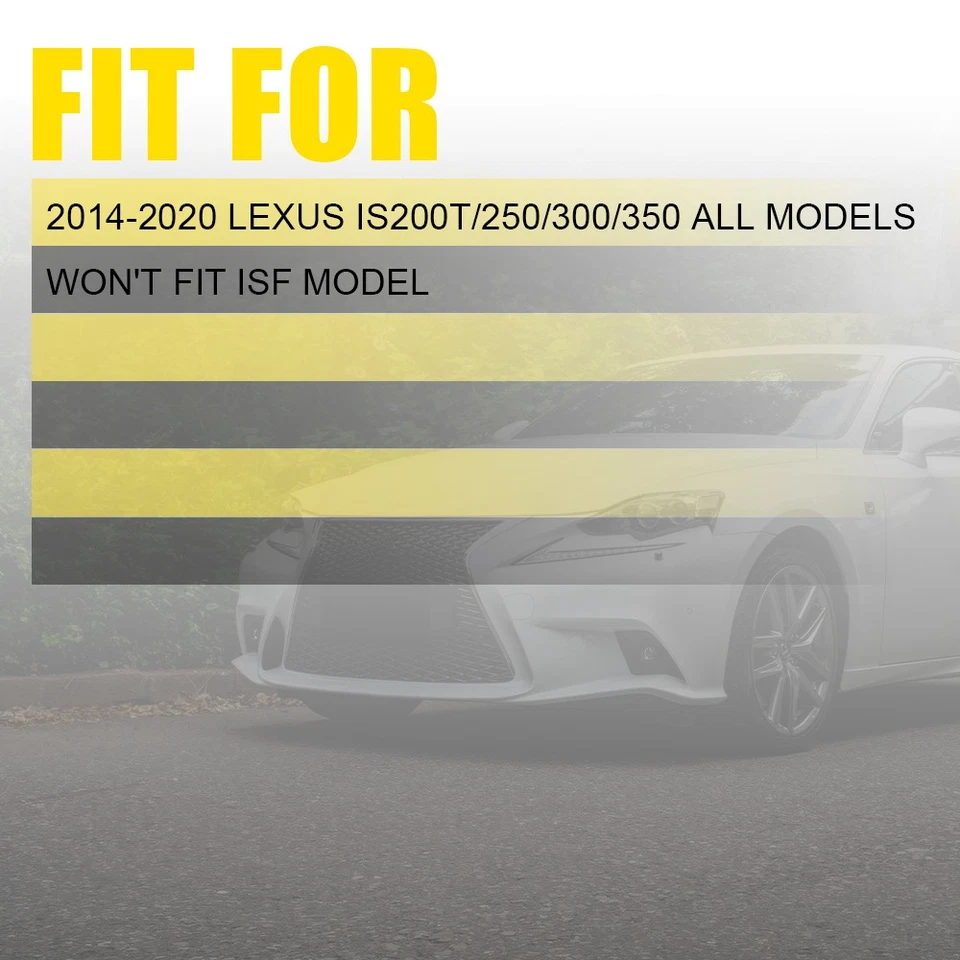 FOR Lexus IS200t/250/300/350 2014-2020 CARBON FIBER SIDE MIRROR COVER CAPS US - Image 2 of 4