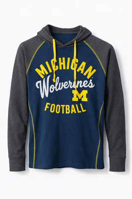 G-III Herren Michigan Wolverines NCAA Pullover Hoodie Jacke Blau Klein