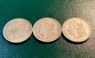 LOT of THREE (3) 1921 Morgan Silver Dollar Philadelphia Mint 79.8g Total Weight