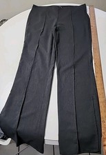 90's Vintage Blue Brand Heather Grey Pattern Side Zip Pants Sz 11 USA Made