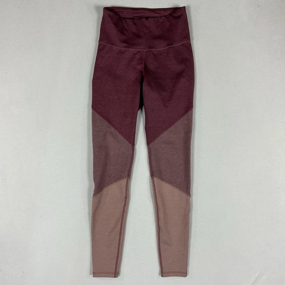 Leggings Old Navy Active Go-Dry para mujer talla pequeña rosa bloques de colores atléticos correr Foto 2 de 4