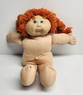 Vintage 16” Cabbage Patch Kids Girl Doll 1985 Red Hair HM4 Blue Eyes