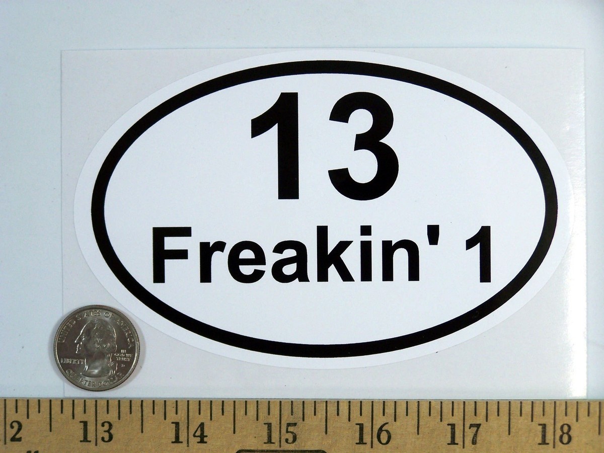 Funny "Only 1/2 Crazy" Half Marathon Bumper Sticker – 13.1 Miles, Euro Oval Design – Perfect For Runners