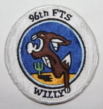 ORIGINAL USAF ASIAN MADE WILLY 96TH FTS PATCH