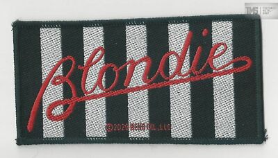 Blondie Parallel Lines gewebter Aufnäher woven Patch  NEU & OFFICIAL!