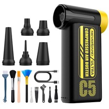 Electric Cordless Compressed Air Duster 300000RPM 8-Gear High-Power Dust Blower