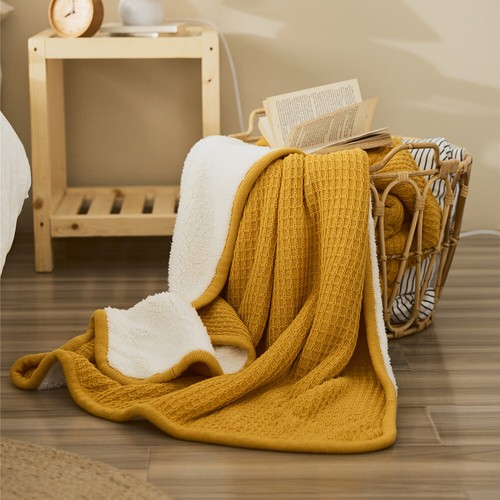 Rectangle Knitted Thicken Winter Warm Throw Blanket Sofa Bed Office Nap NEW - Picture 191 of 218