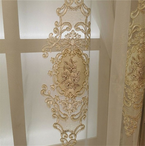 Prinzessinnenstil transparenter Vorhang elegant europäischer Voile Vorhang Fenstergardine 1Paneel - Bild 2 von 10