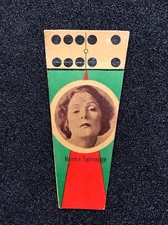 Norma Talmadge Card Domino 1920’s Extremely RARE