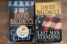 2 Paperback David Baldacci Books- The Camel Club And Last Man Standing