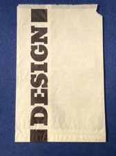Vintage paper bag: DESIGN, 1970s