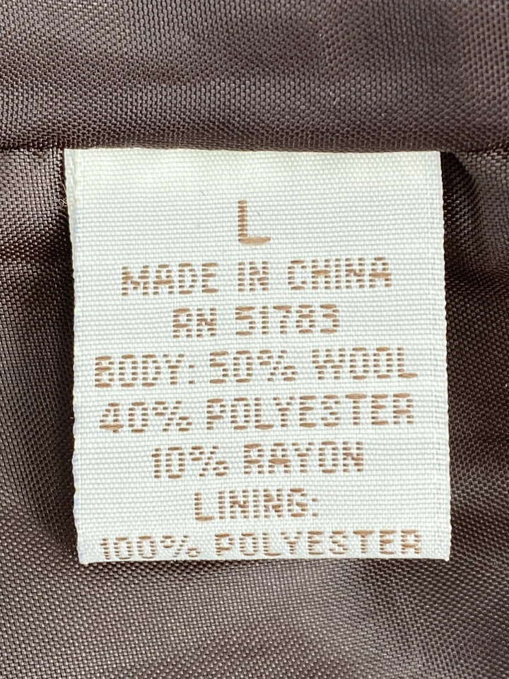 Blazer Maurices Vintage Marrón Mezcla de Lana a Cuadros 3 Botones Mujer’s Talla Grande Foto 4 de 4