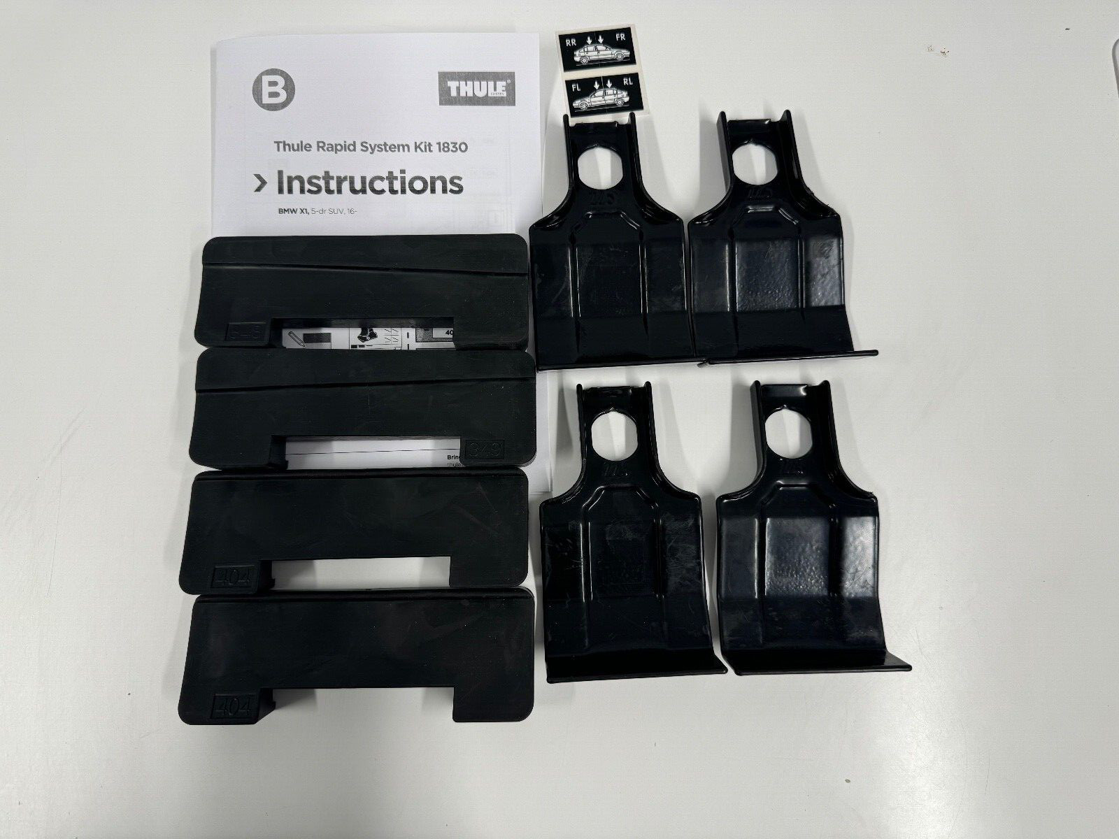 THULE FITTING KIT 1830 USED Fits BMW X1, 5-dr SUV, 16-