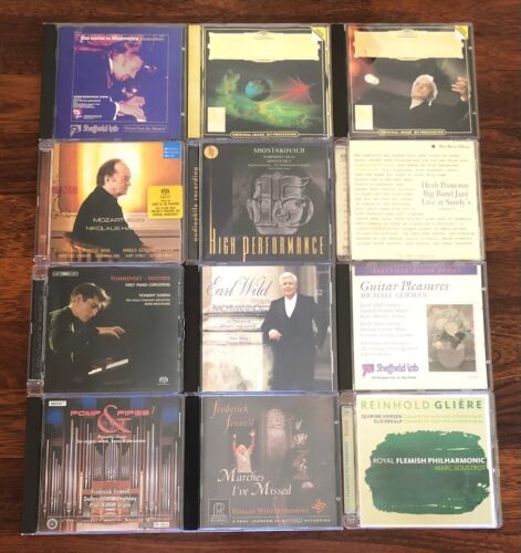 SACD SUPER AUDIO - AUDIOPHILE CLASSICAL / JAZZ CD LOT BIS, SHEFFIELD, REFERENCE - Picture 1 of 3