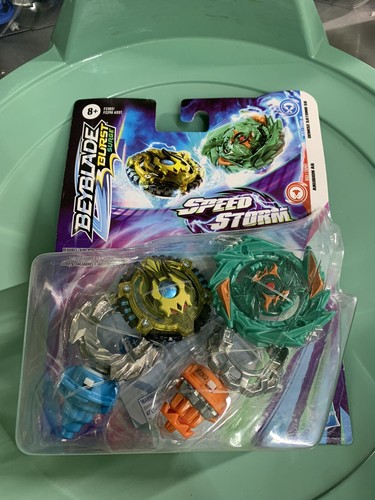Hasbro Beyblade Surge Demise Satomb S6 Anubion A6 Speed Storm - Imagen 2 de 4