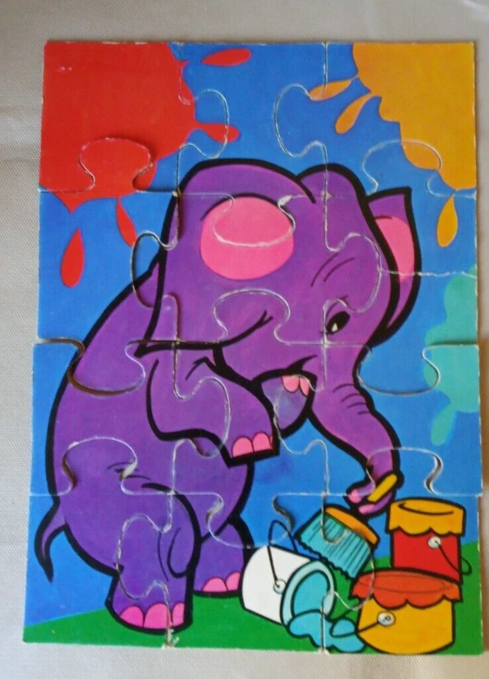 3 puzzles in cartone vintage anni'70 - Immagine 3 di 4