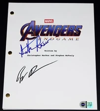 ANTHONY & JOE RUSSO Signed AVENGERS ENDGAME Full Movie SCRIPT w/ SWAU COA auto