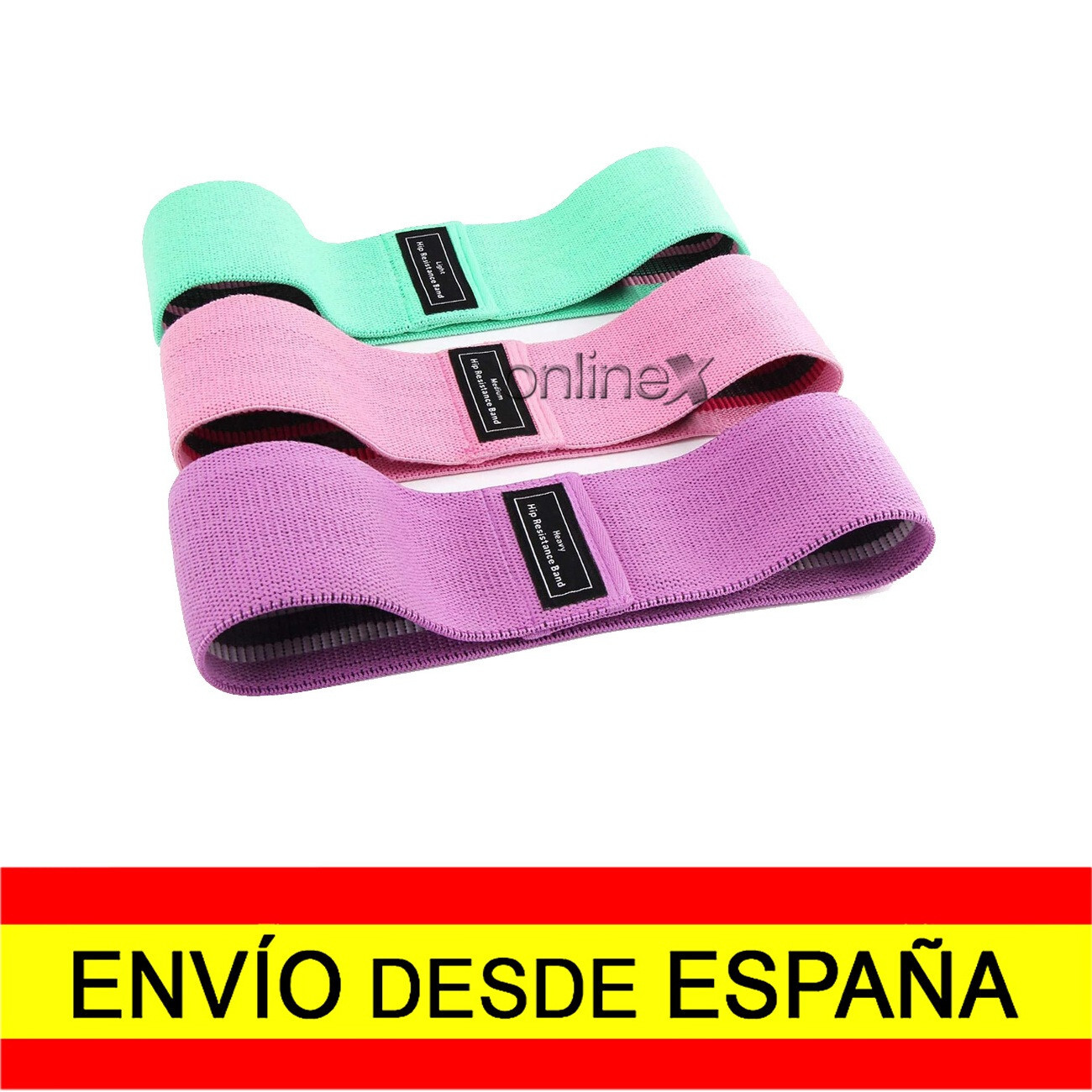 Set Gomas Elásticas Fitness Resistencia Musculación EnvÍo 24-48H a4475