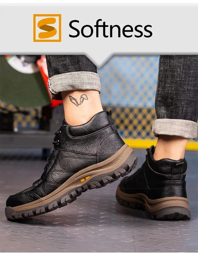 Men Safety Shoes Work Boots Steel Toe Shoes Safety Boots Anti-Smashing Sneakers - Picture 15 of 25