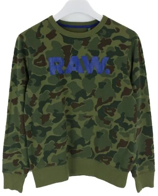 G-Star Zeabel Beach Camo Mc Core R Sw L/S Sweat Homme Petit Pull - Photo 1/4